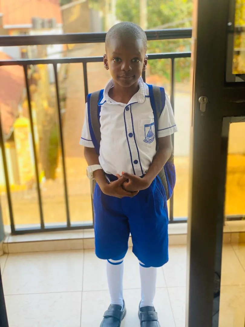Tesla excited and ready for school